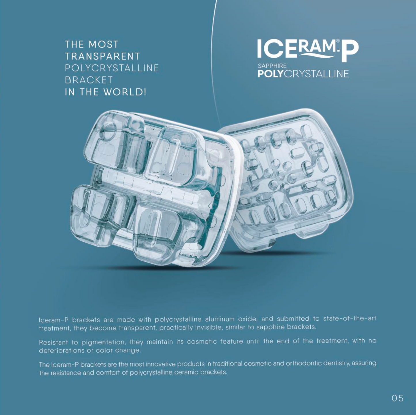 ICERAM-P - საფირის კერამიკული ბრეკეტი 