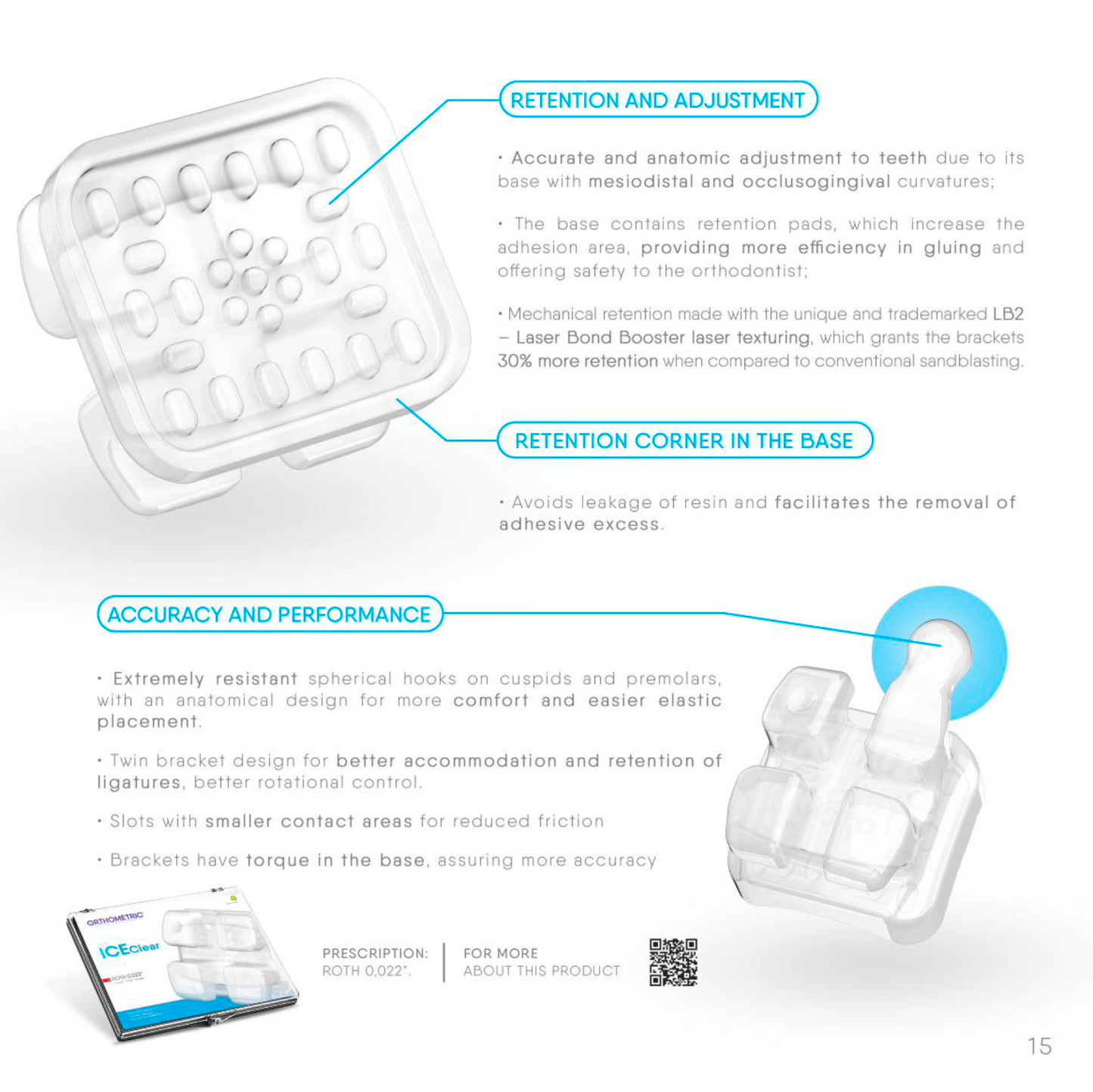 NEW ICECLEAR CERAMIC BRACKET